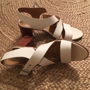 Franco Starto NWOT, White Leather Sandals, 8